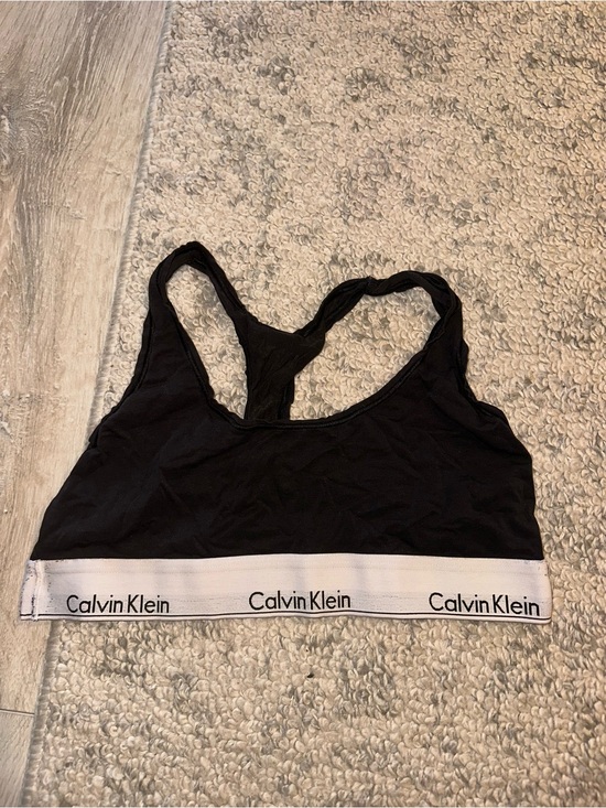 Calvin Klein Other - Calvin Klein Black Bralette with White Logo Band